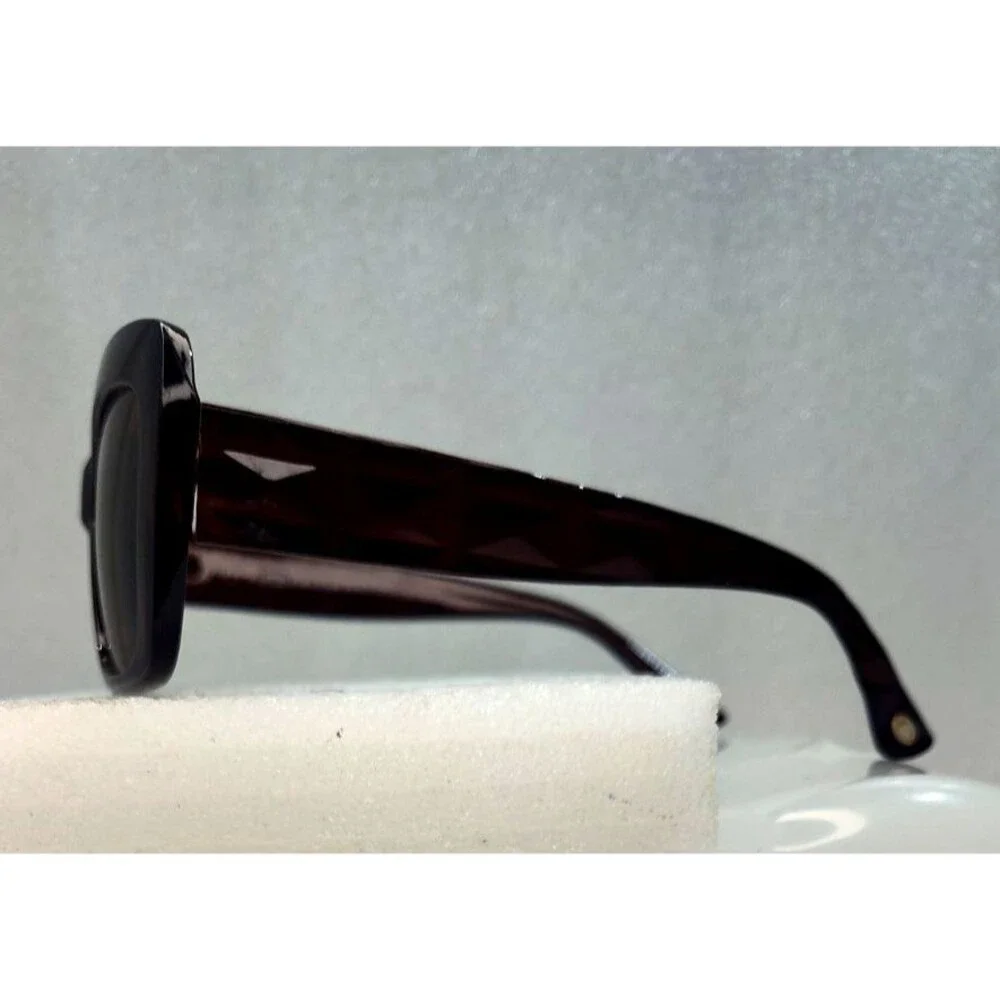 Vtg Oscar de la Renta Brown Oversized Sunglasses Rectangle Mod 1360 57-13-139